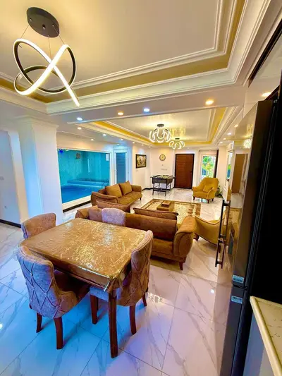 ویلا دو خوابه استخردار آبگرم دلوین