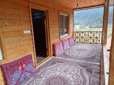 کلبه دوخوابه چوبی وارش