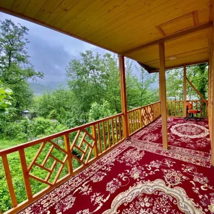 کلبه دوخوابه چوبی یاس