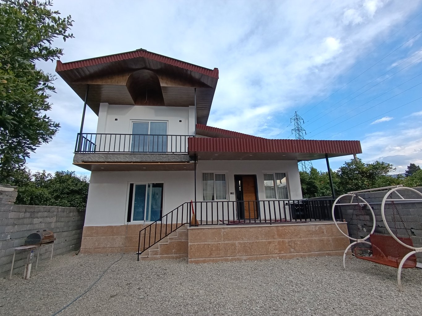 ویلا دوخوابه جنگلی دوبلکس استخردار آبگرم آرام