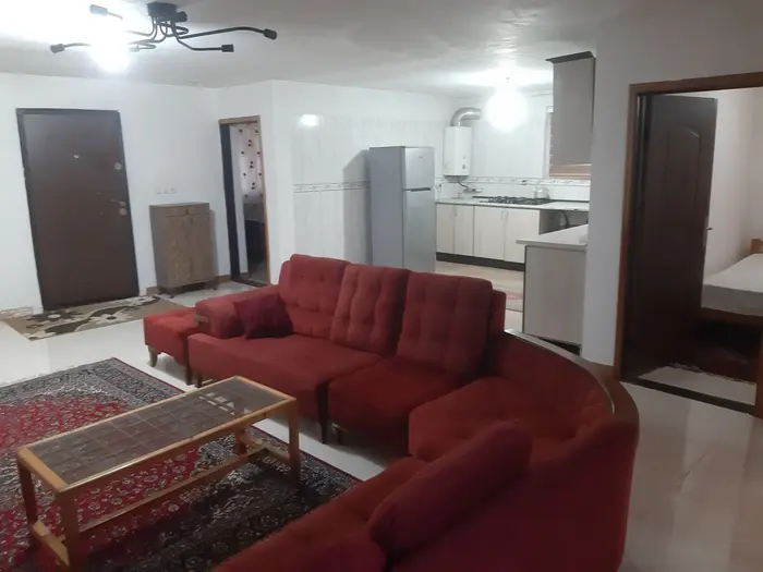 ویلا دوخوابه امیرپور - پذیرایی واشپزخانه اوپن