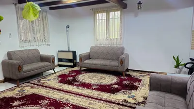 کلبه دوخوابه چوبی سنتی کیش رودبار