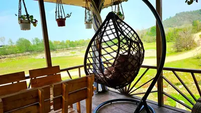 کلبه دوخوابه چوبی سنتی کیش رودبار