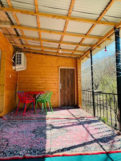 کلبه دوخوابه جنگلی چوبی بهرام‌ زاده