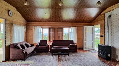 کلبه دوخوابه چوبی شاهین