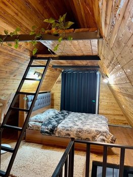 کلبه یک خوابه سوئیسی جکوزی دار رز