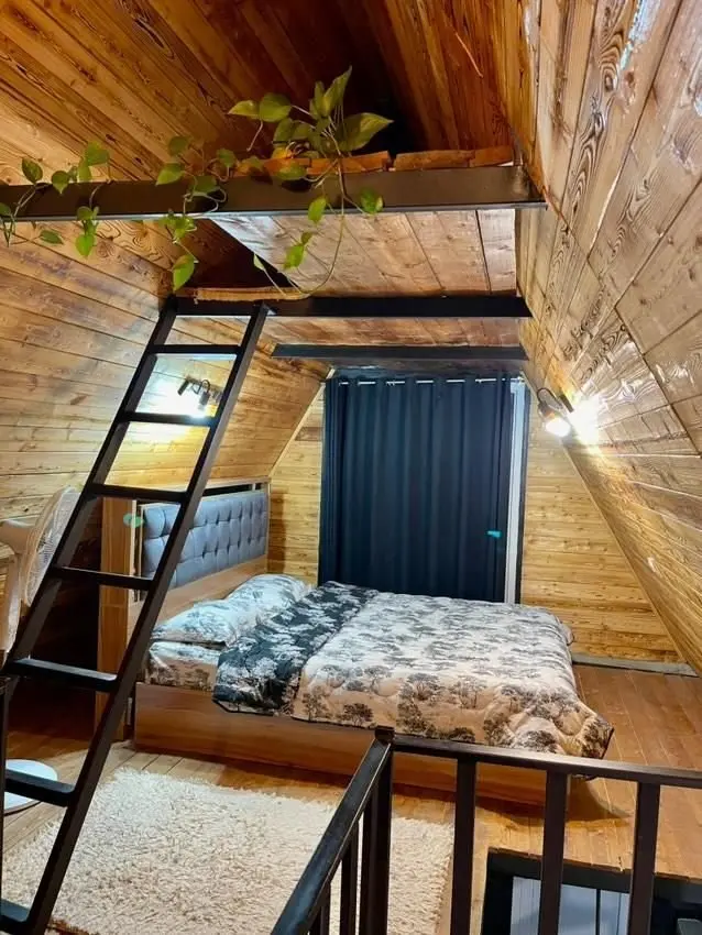 کلبه یک خوابه سوئیسی جکوزی دار رز