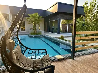 ویلا دوخوابه استخردار آبگرم هامان