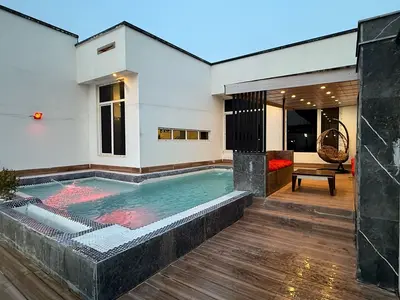 ویلا دو خوابه استخردار آبگرم وینکا