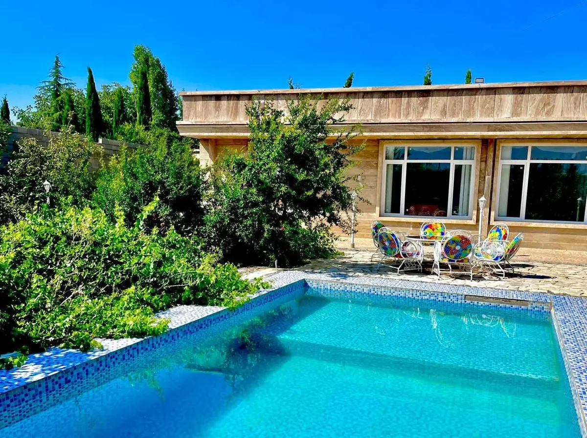 ویلا دوخوابه استخردار اکسیژن - ویلای لوکس استخردار دوکوهک شیراز