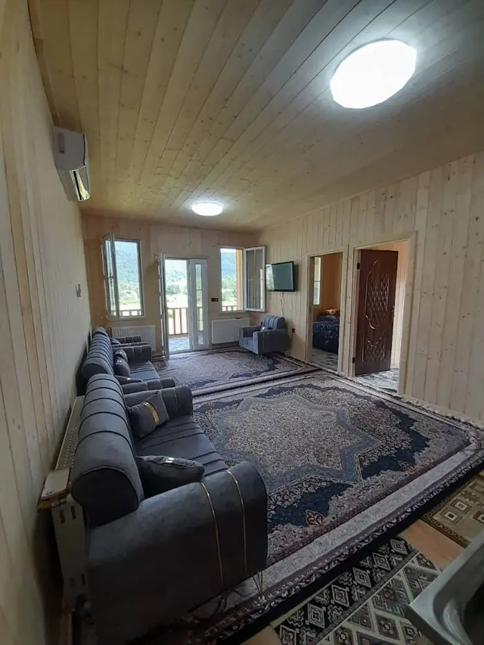 کلبه دوخوابه چوبی سامیار