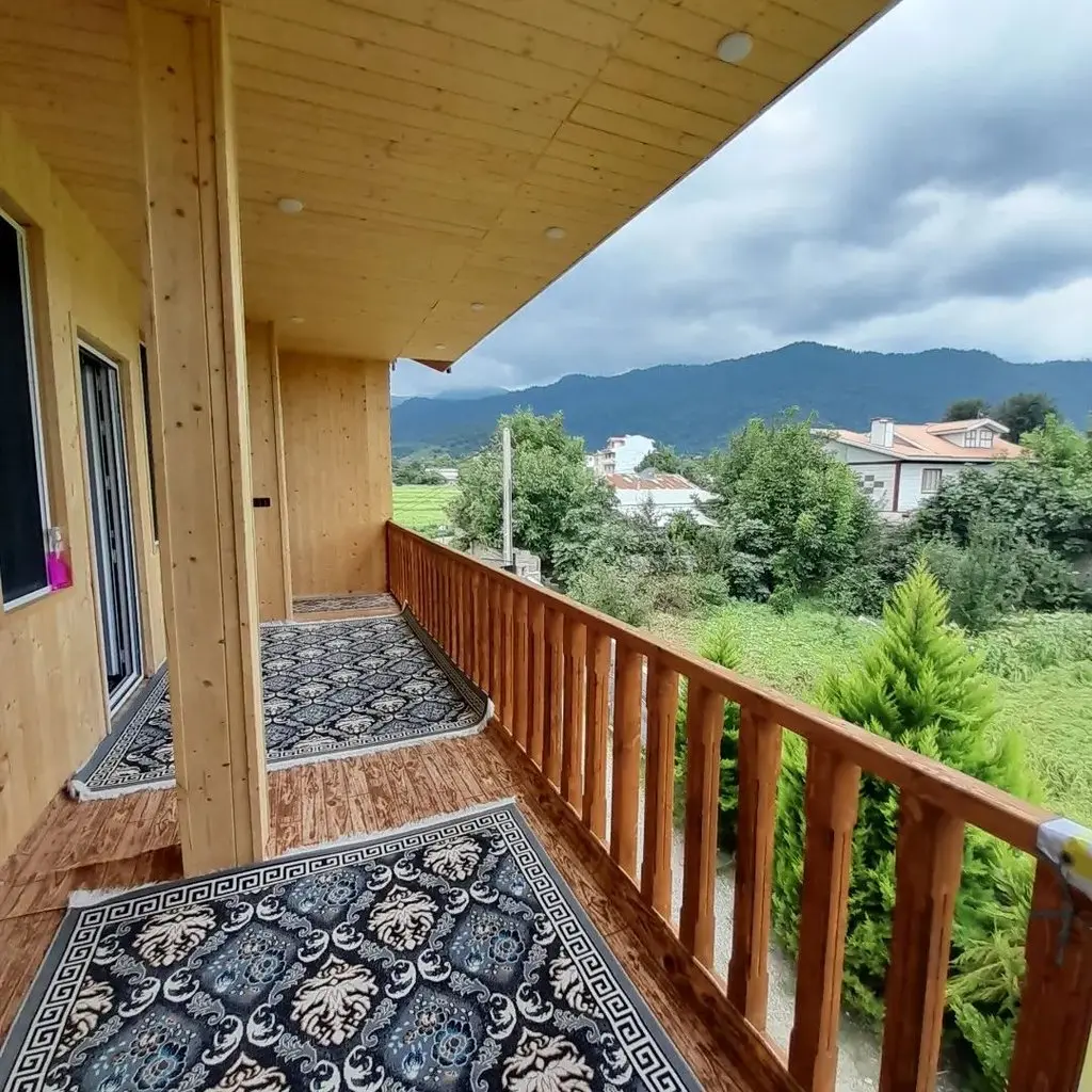 کلبه دوخوابه چوبی سامیار