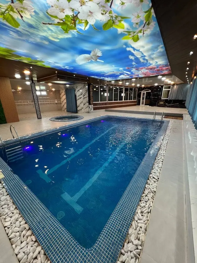 ویلا چهارخوابه استخردار آبگرم کادوس