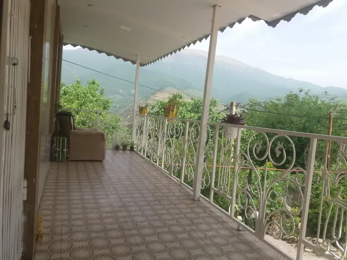 ویلا دوخوابه جنگلی گل - نمای تراس ویلاگل