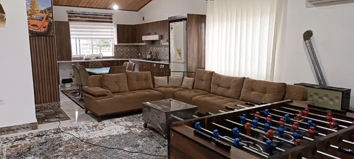 ویلا دوخوابه استخردار سپهر - حال پذیرایی و اشپزخانه