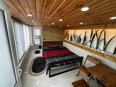 کلبه دوخوابه سوئیسی ریندر واحد ۳