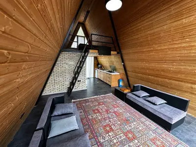 کلبه دوخوابه سوئیسی ریندر واحد ۳