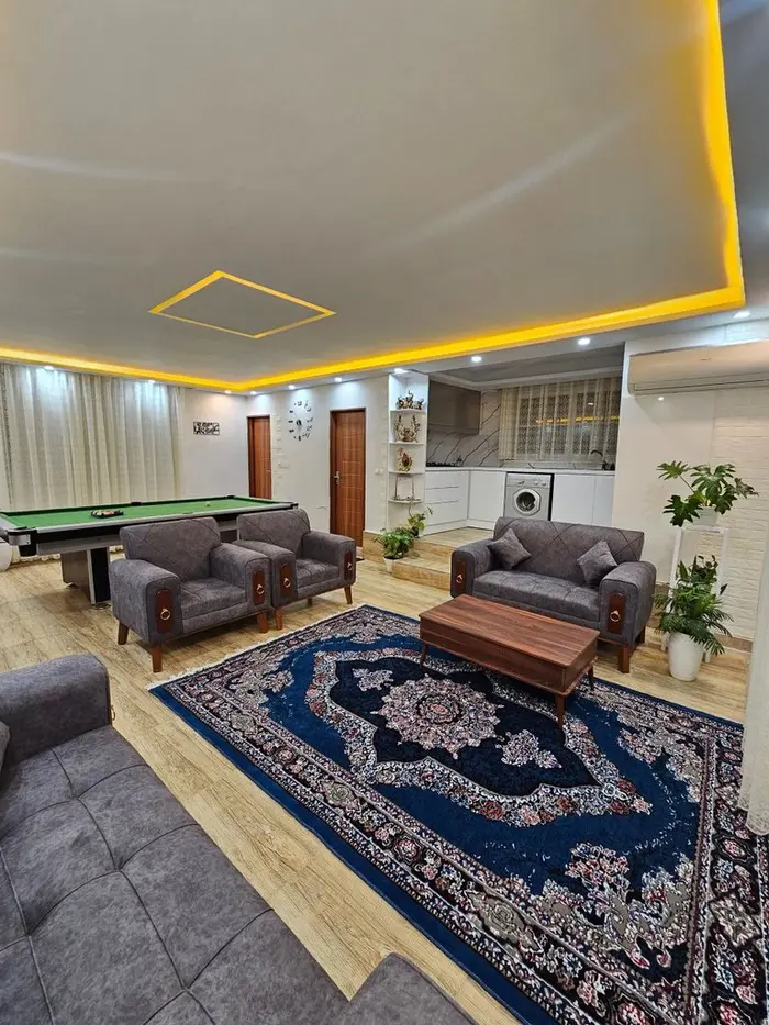 ویلا دوخوابه استخردار آبگرم امیرعلی - پذیرایی زیبا اقامتگاه