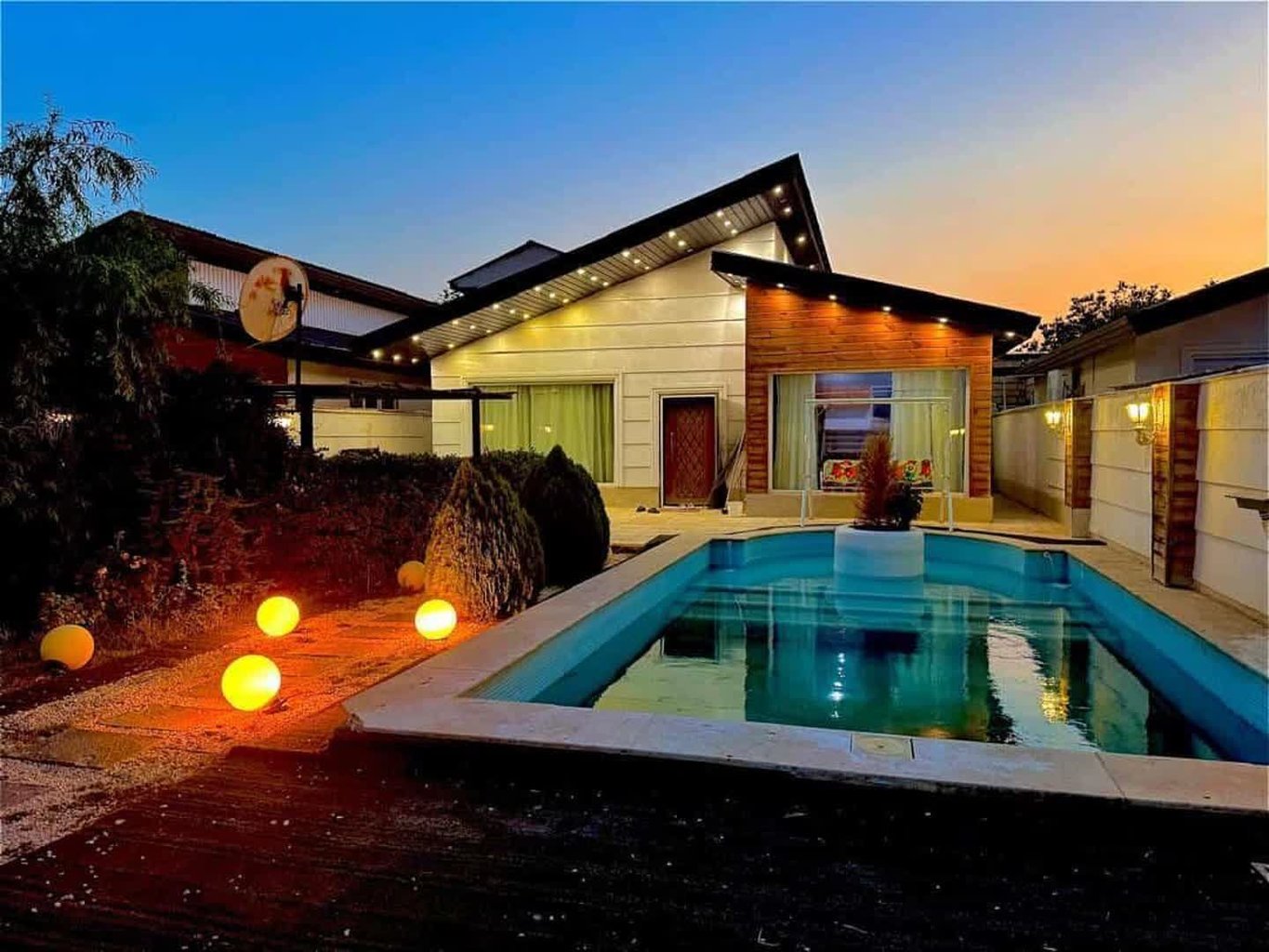 دو خوابه استخر آبگرم اسکادا