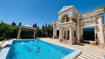 ویلا دوخوابه استخردار آبگرم عمارت یاس سفید