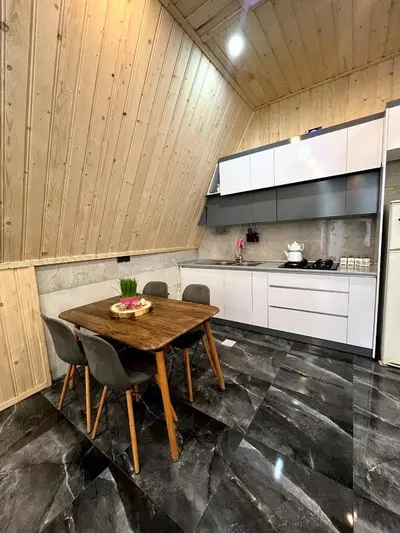 کلبه دوخوابه جکوزی دار سوئدی نور