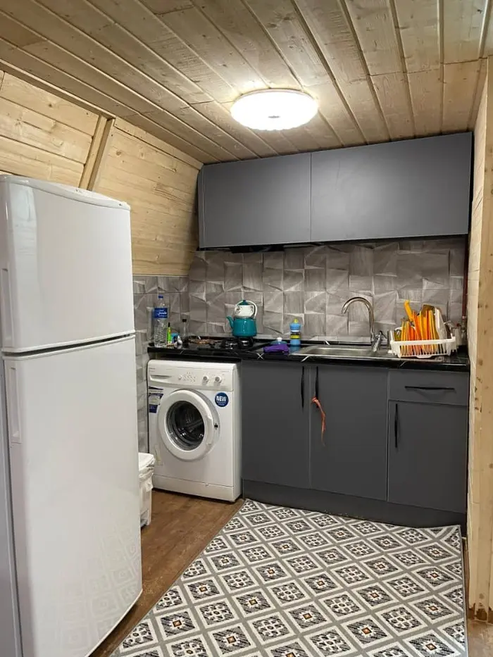 کلبه دوخوابه سوئیسی استخردار آبگرم ماهان