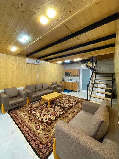 کلبه دوخوابه جنگلی سرخدار