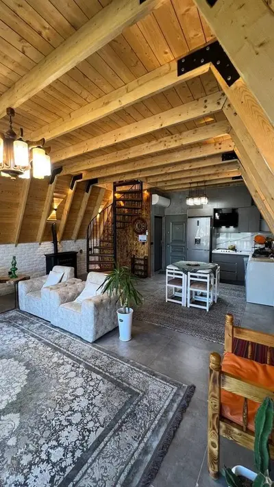 کلبه یک خوابه سوئیسی چای