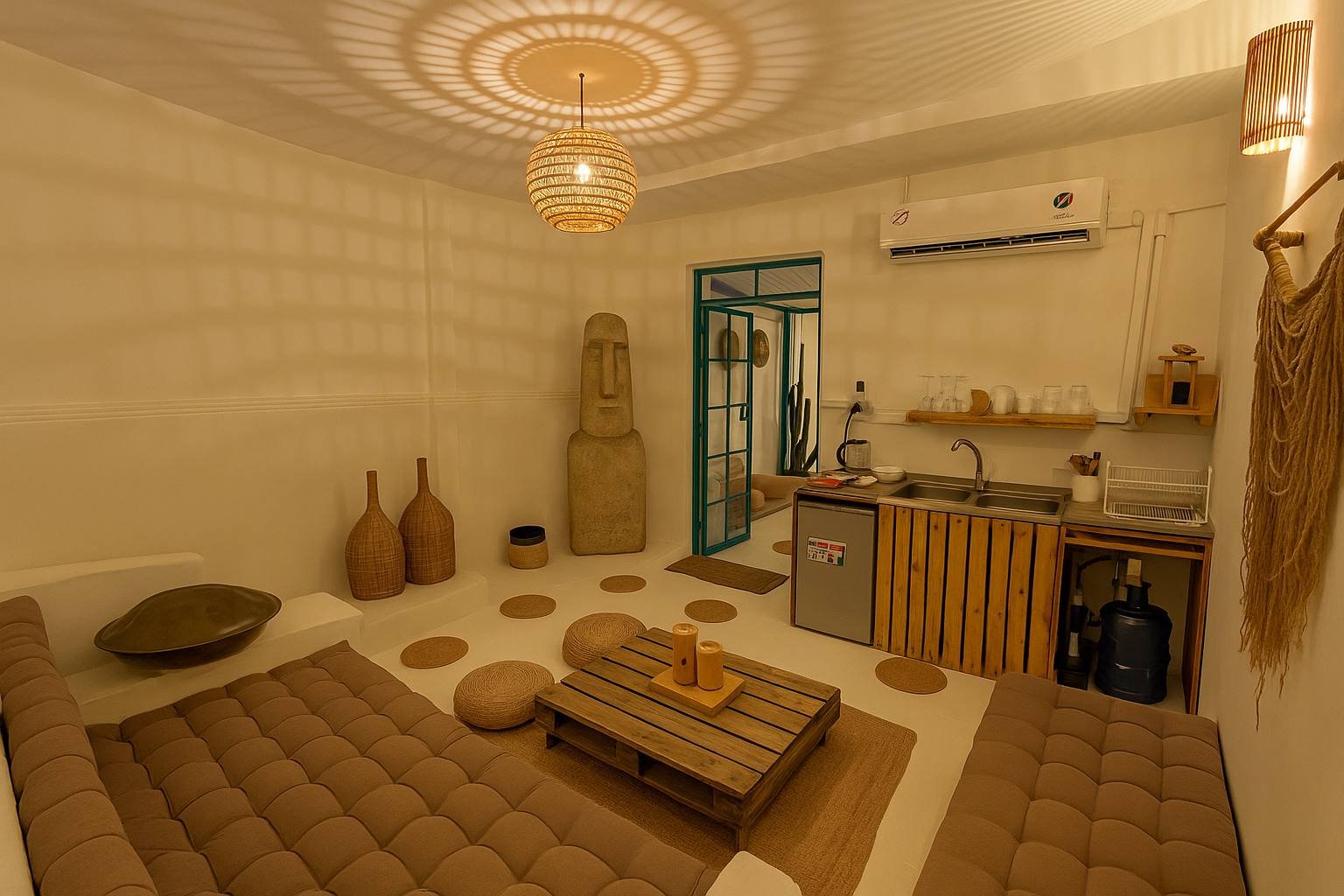 یک خوابه استخردار آبگرم نخل سفید ماج