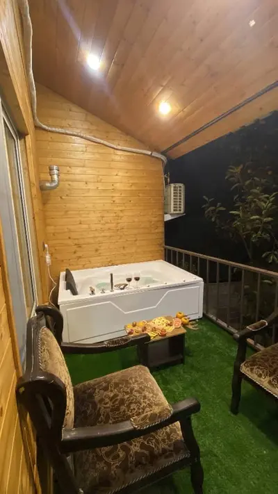 کلبه یک خوابه دوبلکس جکوزی دار پائیزان