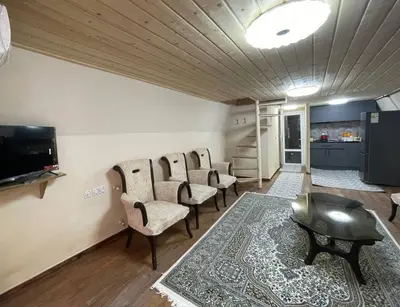 کلبه دوخوابه سوئیسی استخردار آبگرم ماهان