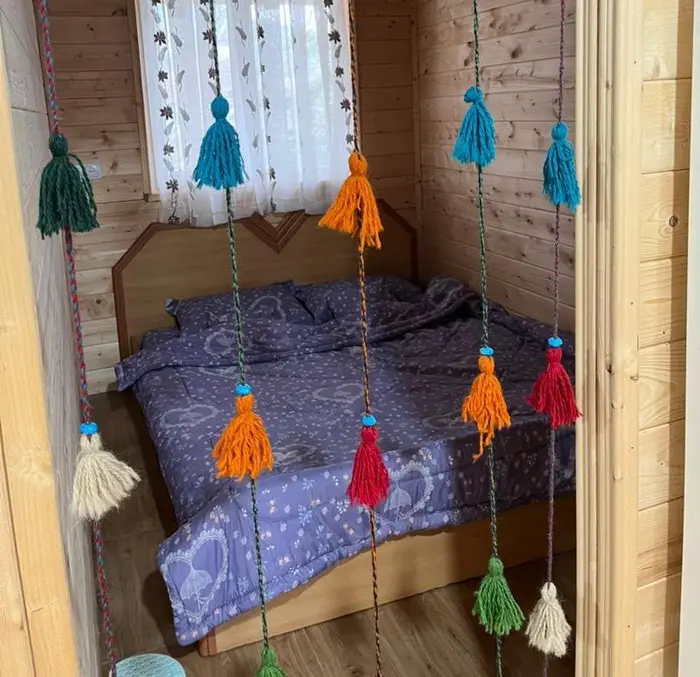 کلبه یک خوابه چوبی آرامش ۲