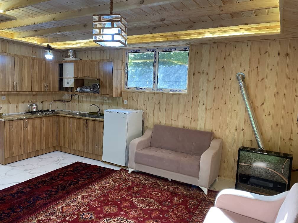 دوخوابه چوبی جنگلی بهشتی