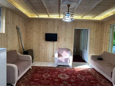 کلبه دوخوابه چوبی جنگلی بهشتی