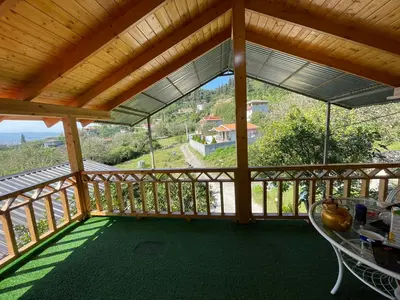 کلبه دوخوابه استخردار چوبی آوینا