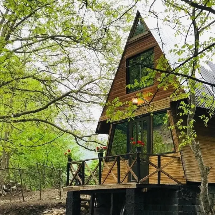 کلبه یک خوابه چوبی خورشید