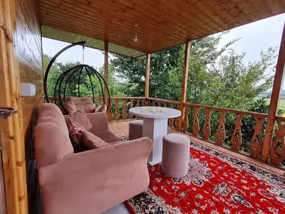 کلبه دوخوابه چوبی خرم