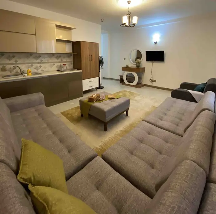 مازیار - واحد ۷ شمالی بدون تراس - پذیرایی و مبل های تختخواب شو