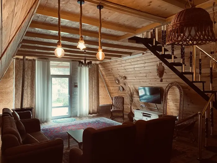 کلبه یک خوابه جنگلی خزان