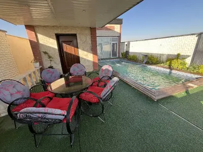 ویلا دوخوابه استخردار باغ ملورین 1