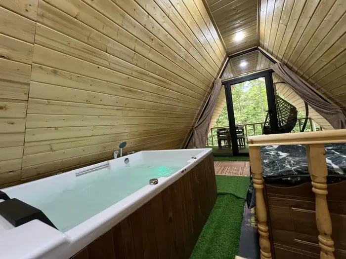 کلبه دوخوابه سوئیسی جکوزی دار شالما ۲