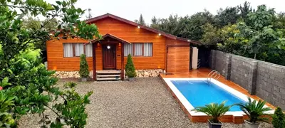 کلبه دوخوابه چوبی استخردار شونیشت