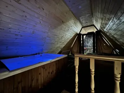 کلبه دوخوابه سوئیسی جکوزی دار شالما 1