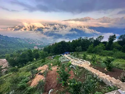 کلبه یک خوابه چوبی کوهستانی برسه