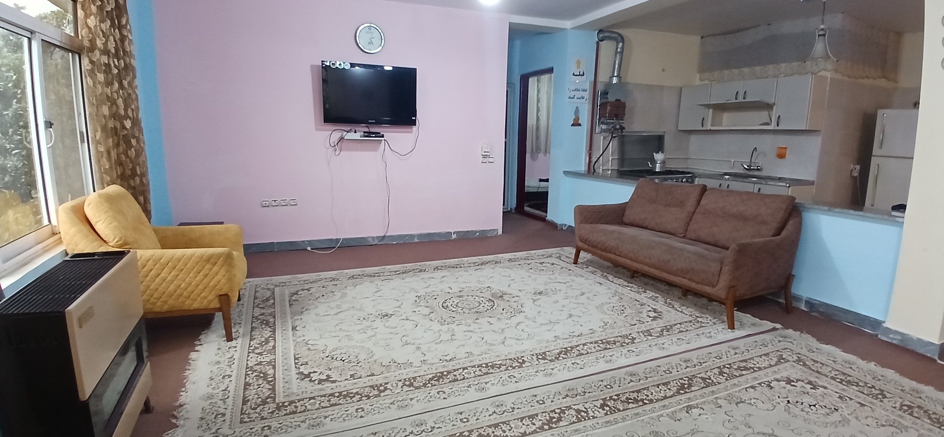 ویلا دوخوابه روستایی کوهپایه های چای