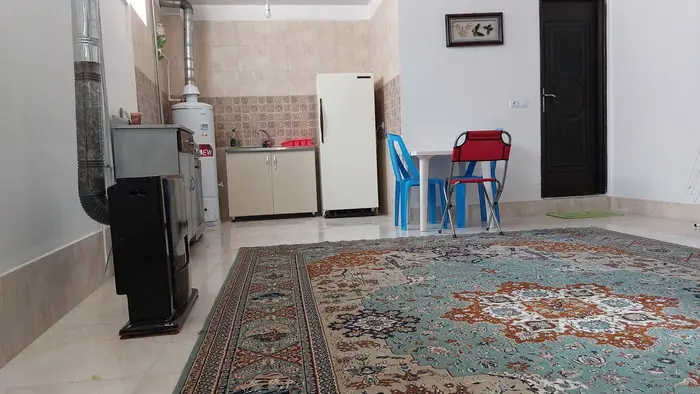 سوئیت یک خوابه بهشت آبی - پذیرایی و آشپزخانه