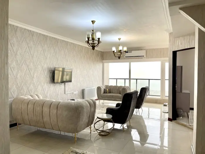 مجتمع اقامتگاهی دوخوابه بام - واحد 412 - پذیرایی و تی وی روم