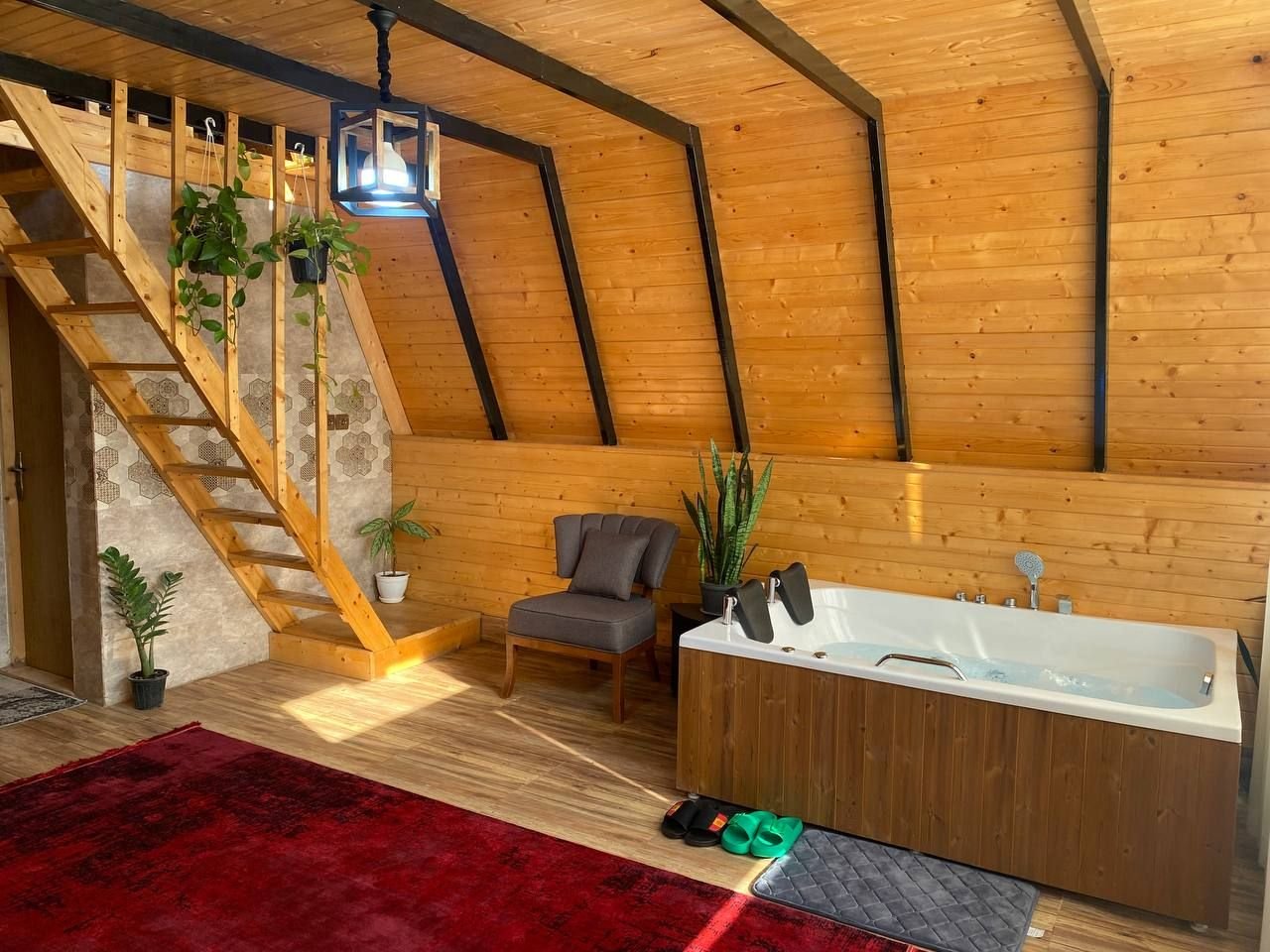 کلبه یک خوابه جنگلی جکوزی دار دیار 