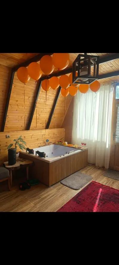 کلبه یک خوابه جنگلی جکوزی دار دیار 