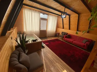 کلبه یک خوابه جنگلی جکوزی دار دیار 